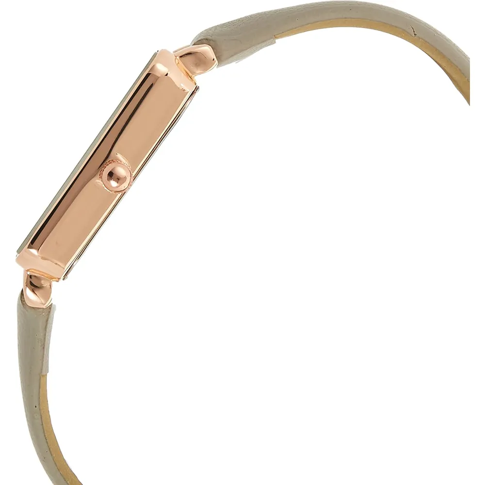 Anne Klein AK/3702 reloj con correa para mujer | 	26.5 mm - Gris pardo/oro rosa.