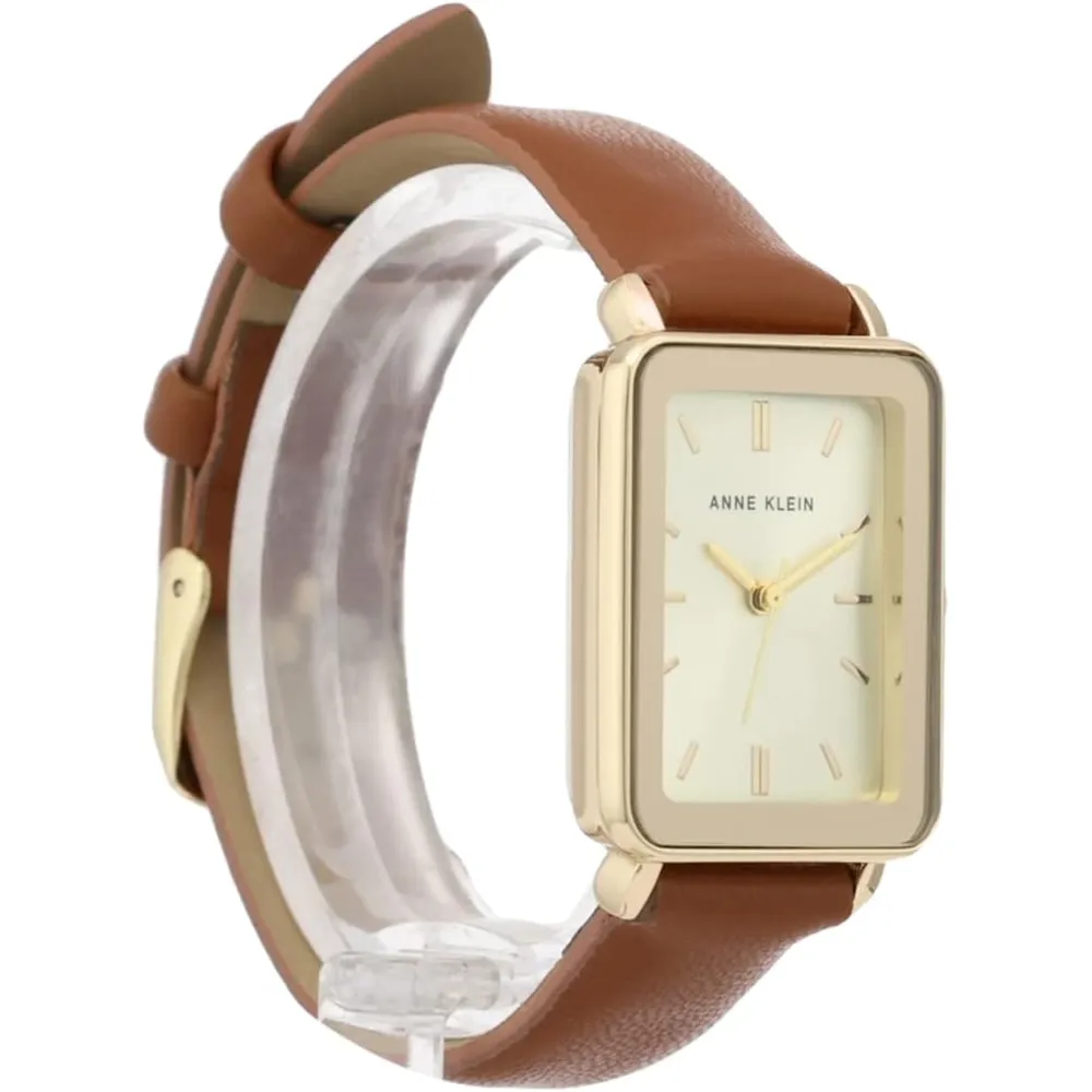 Anne Klein AK/3702 reloj con correa para mujer | 	26.5 mm - Marrón/Oro
