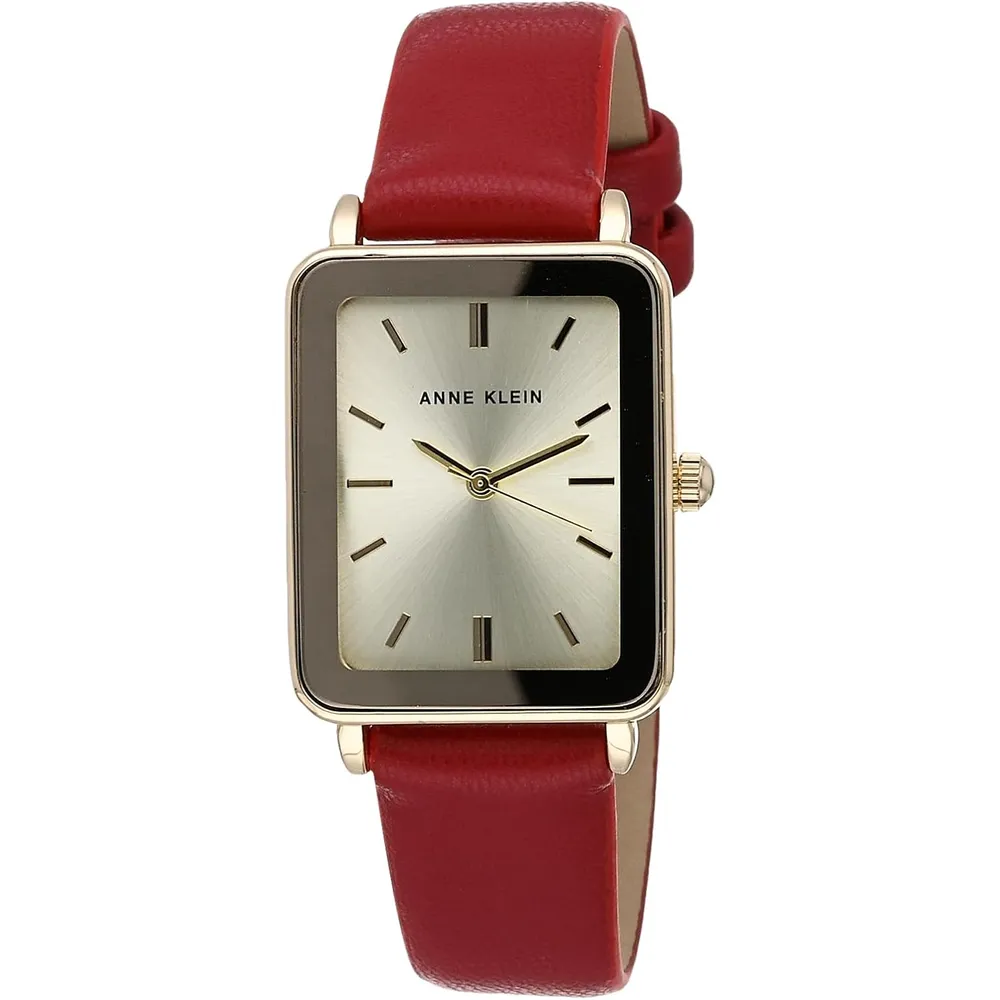 Anne Klein AK/3702 reloj con correa para mujer | 	26.5 mm - Oro/rojo