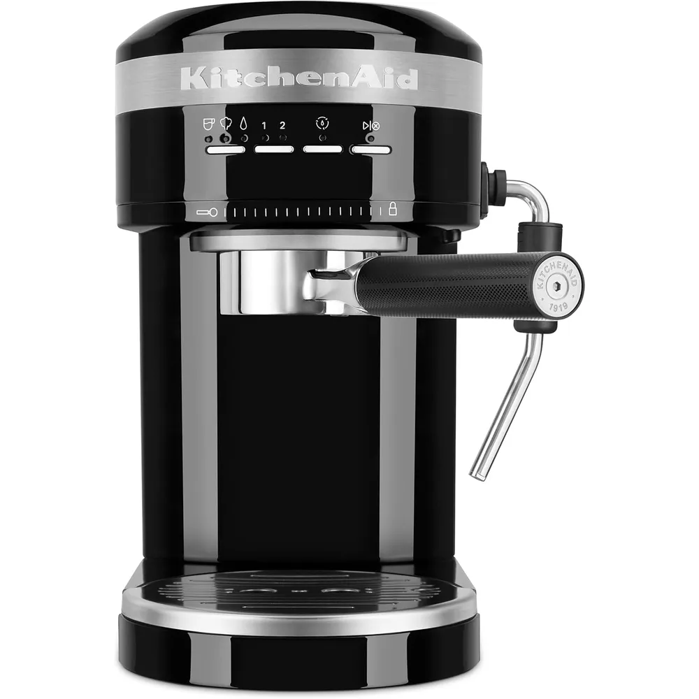 KITCHENAID KES6503, CAFETERA ESPRESSO SEMIAUTOMÁTICA DE METAL NEGRO