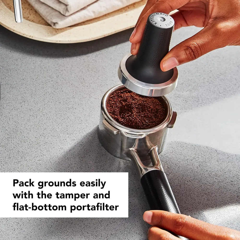 KITCHENAID KES6503, CAFETERA ESPRESSO SEMIAUTOMÁTICA DE METAL | ROJO IMPERIO