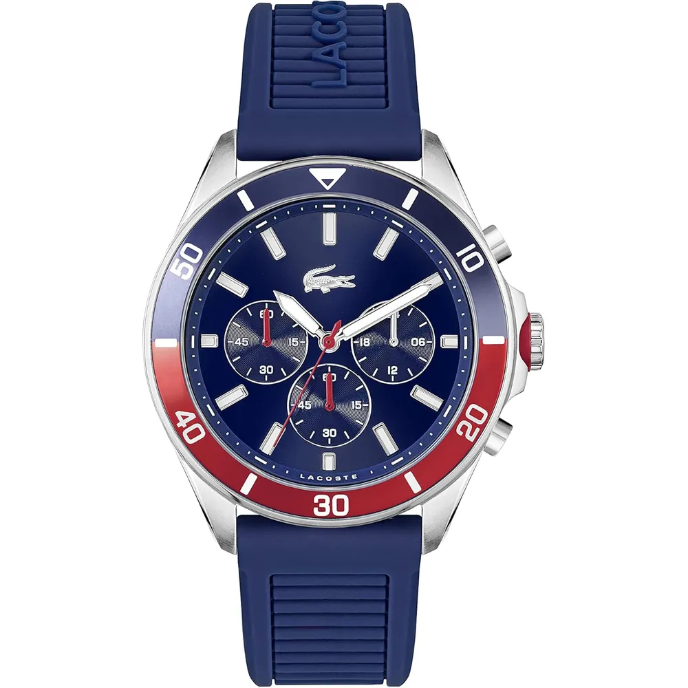 RELOJ LACOSTE TIEBREAKER CRONÓGRAFO HOMBRE - BLUE/RED