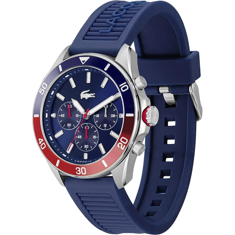 RELOJ LACOSTE TIEBREAKER CRONÓGRAFO HOMBRE - BLUE/RED