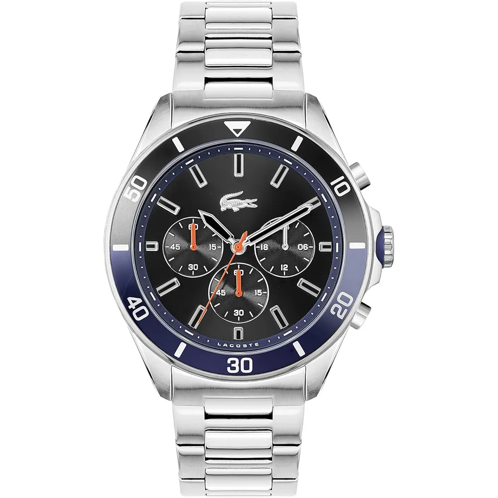 RELOJ LACOSTE TIEBREAKER CRONÓGRAFO HOMBRE - SILVER/BLACK