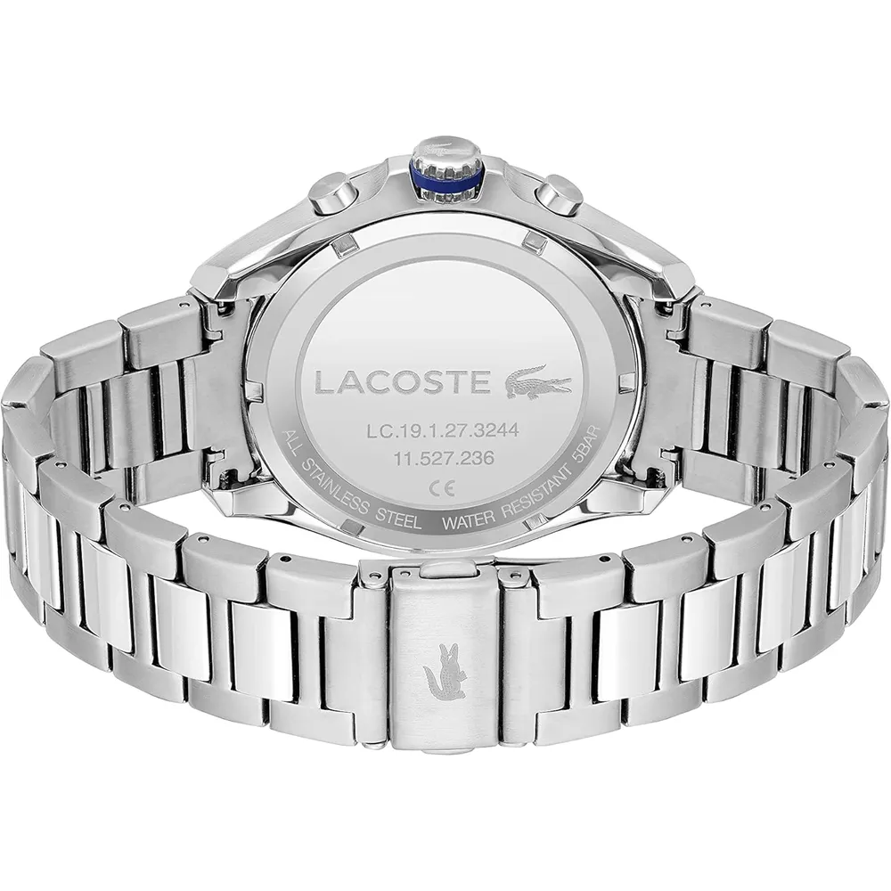 RELOJ LACOSTE TIEBREAKER CRONÓGRAFO HOMBRE - SILVER/BLACK