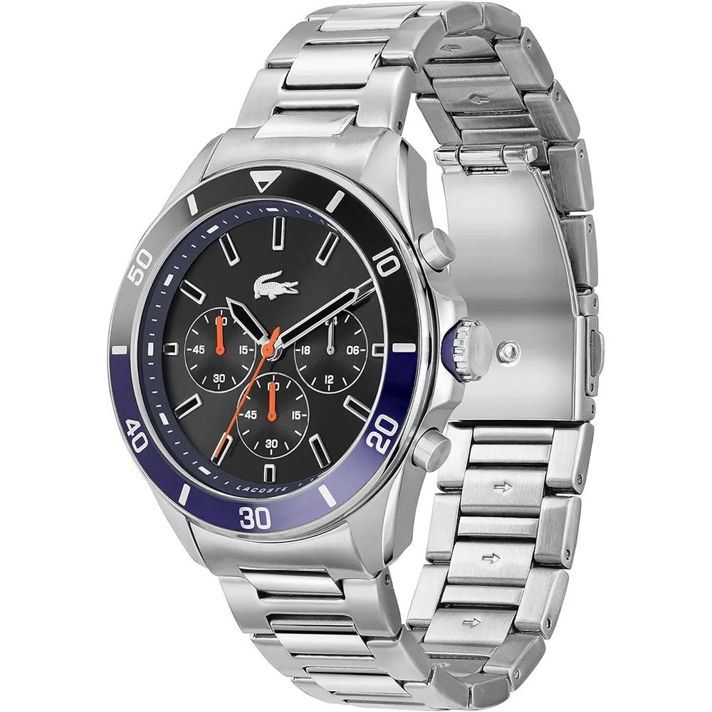 RELOJ LACOSTE TIEBREAKER CRONÓGRAFO HOMBRE - SILVER/BLACK