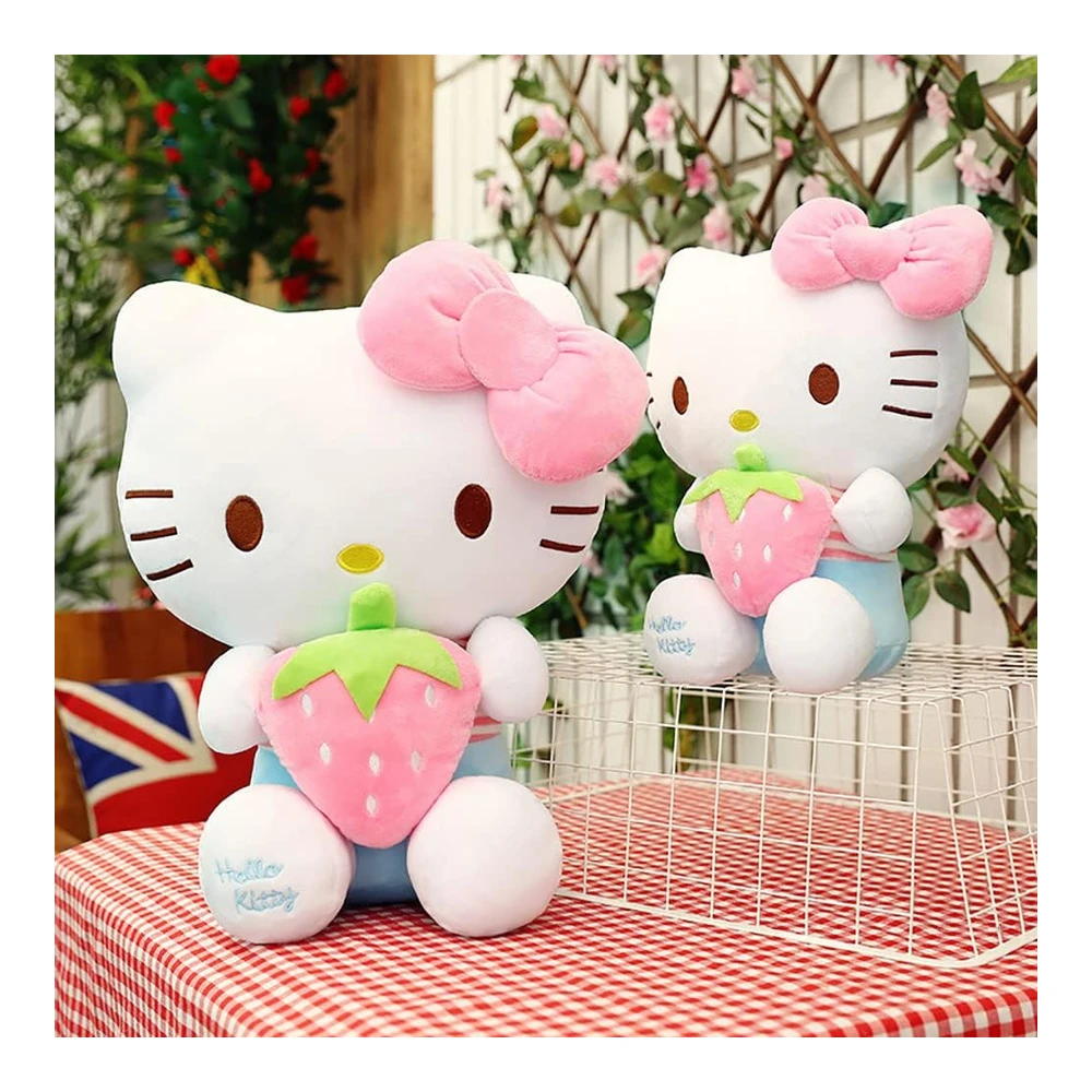 Hello Kitty - Juguetes de Peluche - Lindos Juguetes Suaves para Muñecas - Regalos de Cumpleaños para Niñas (11.8 In - Rosa A)
