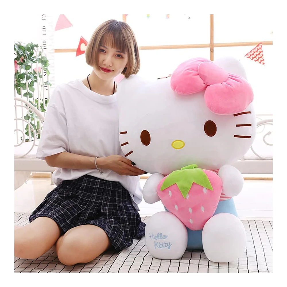 Hello Kitty - Juguetes de Peluche - Lindos Juguetes Suaves para Muñecas - Regalos de Cumpleaños para Niñas (11.8 In - Rosa A)