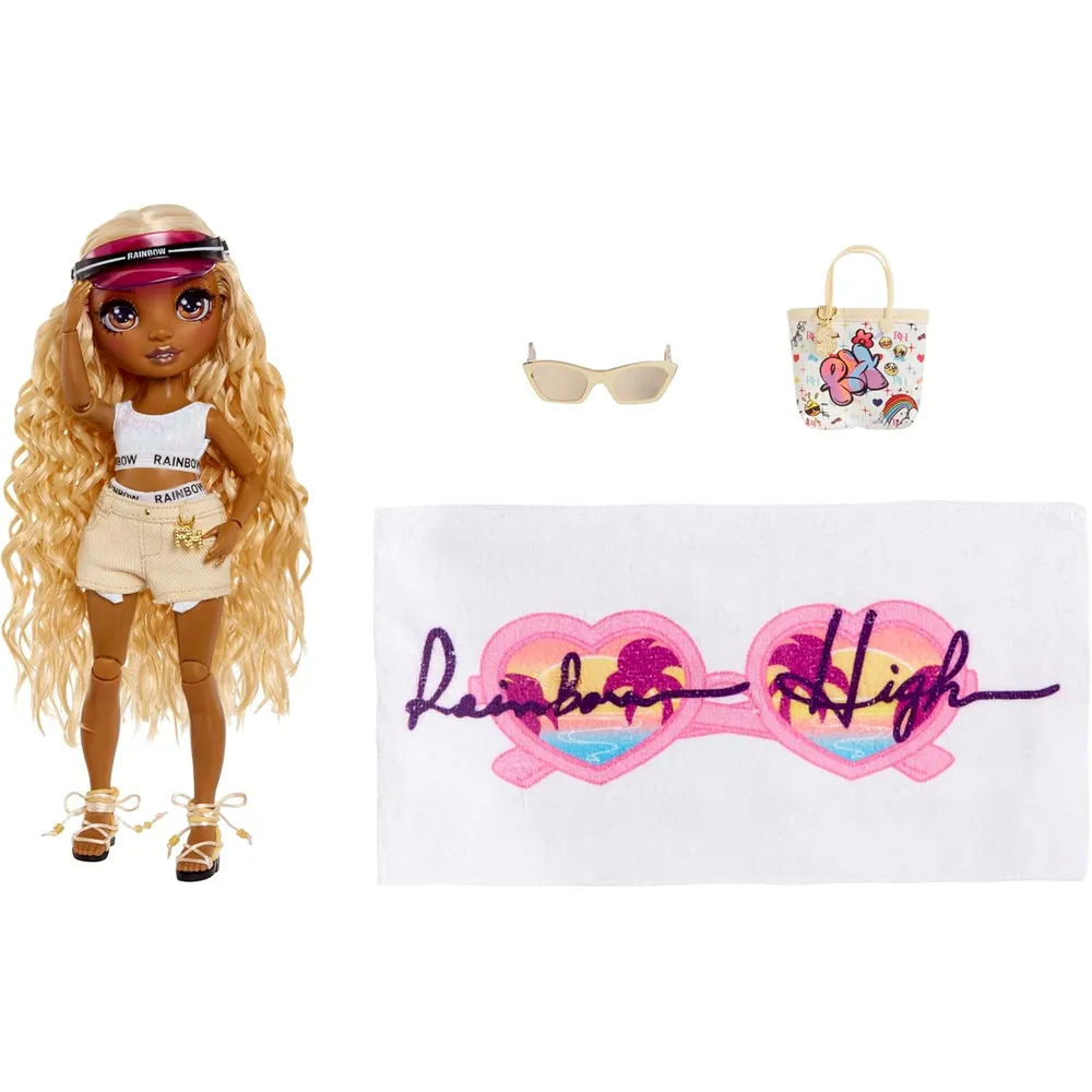Rainbow High Pacific Coast Harper Dune muñeca accesorios piscina
