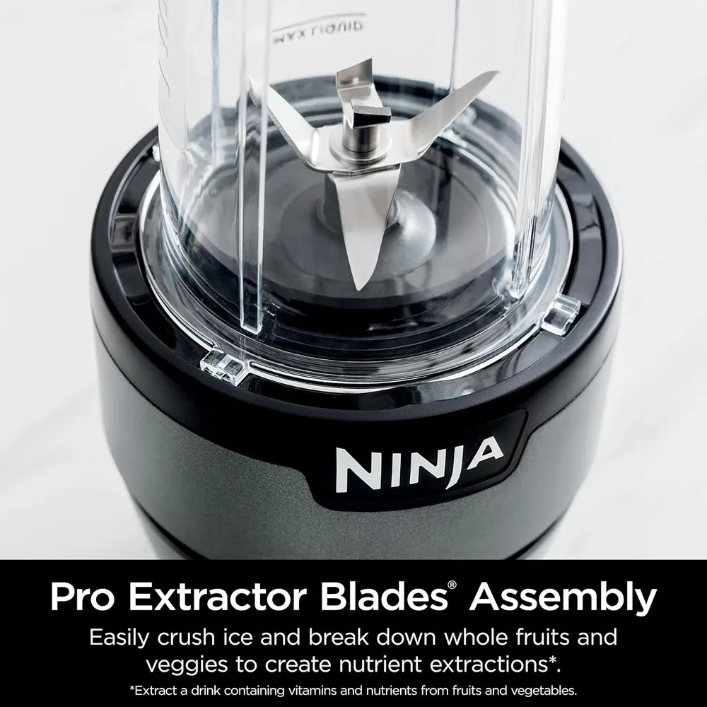 NINJA LICUADORA NUTRI-BLENDER BN300C 23.7 OZ / 700 ML | NEGRO/PLATEADO