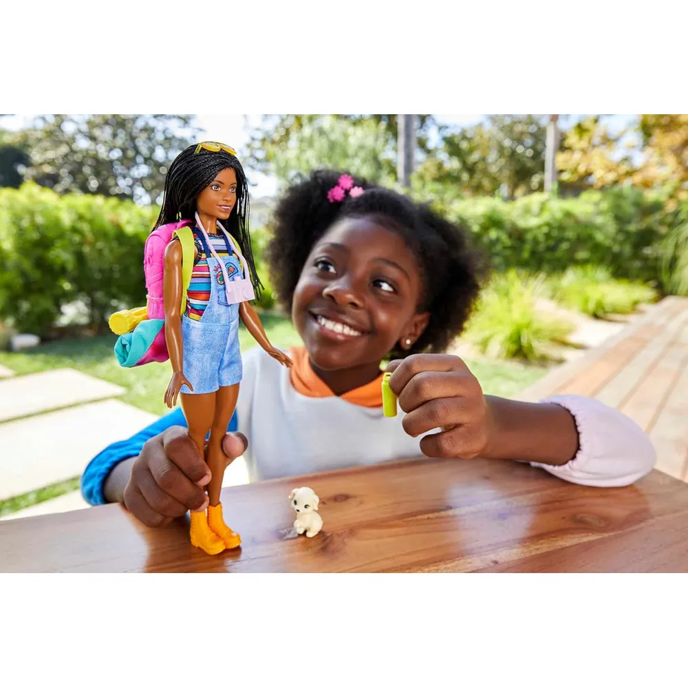 BARBIE MUÑECA BROOKLYN CAMPING CON CACHORRO
