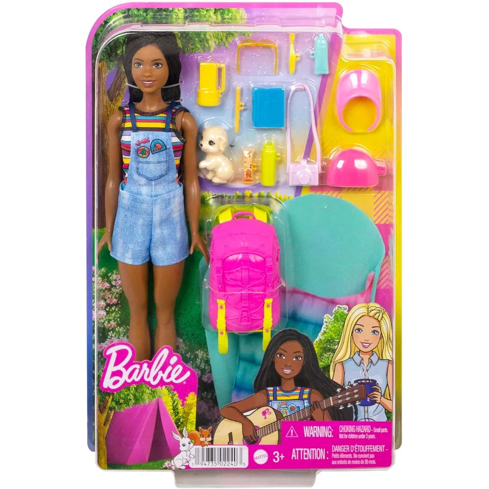 BARBIE MUÑECA BROOKLYN CAMPING CON CACHORRO