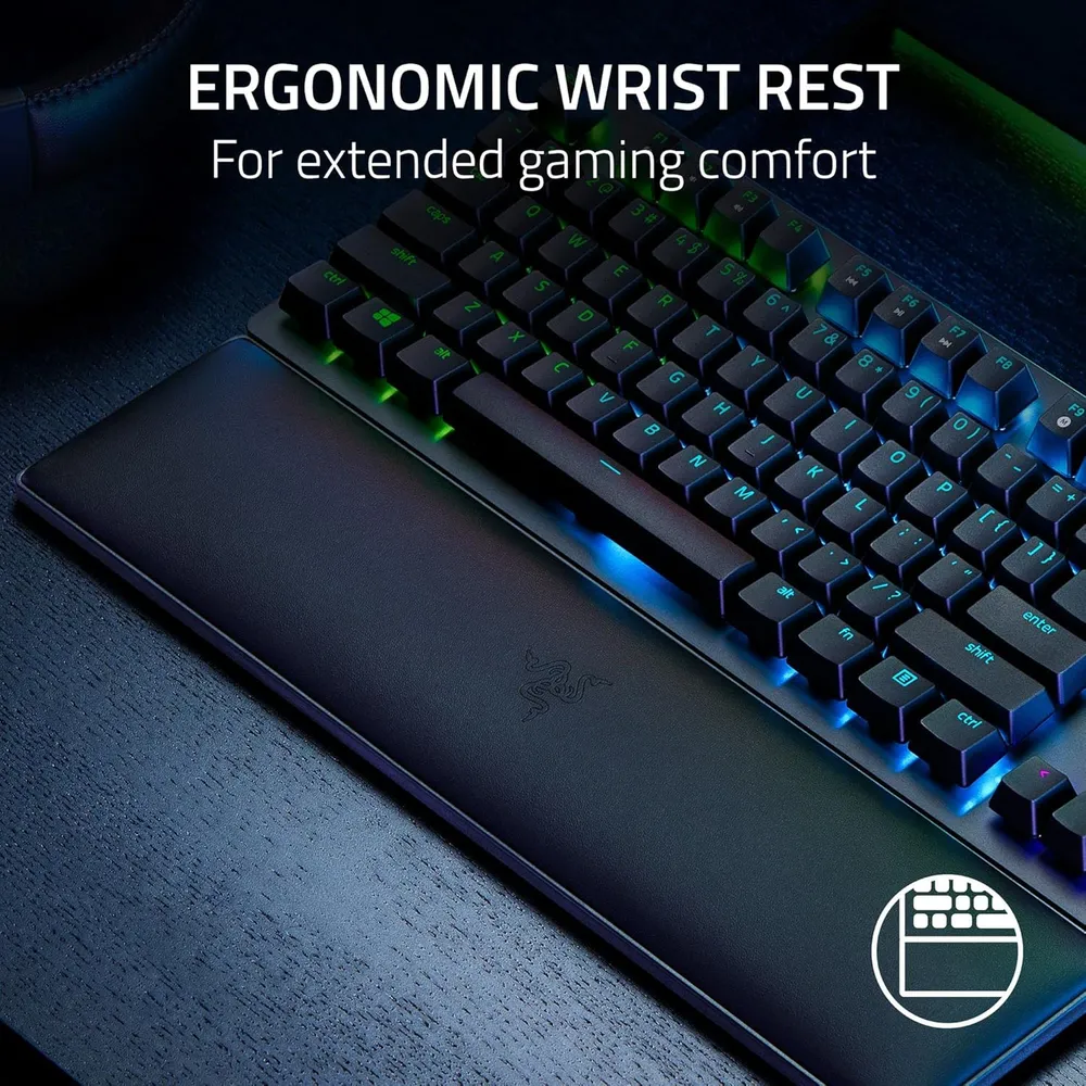 TECLADO ALÁMBRICO HUNTSMAN V2 TKL CLICKY RAZER | CLASSIC BLACK