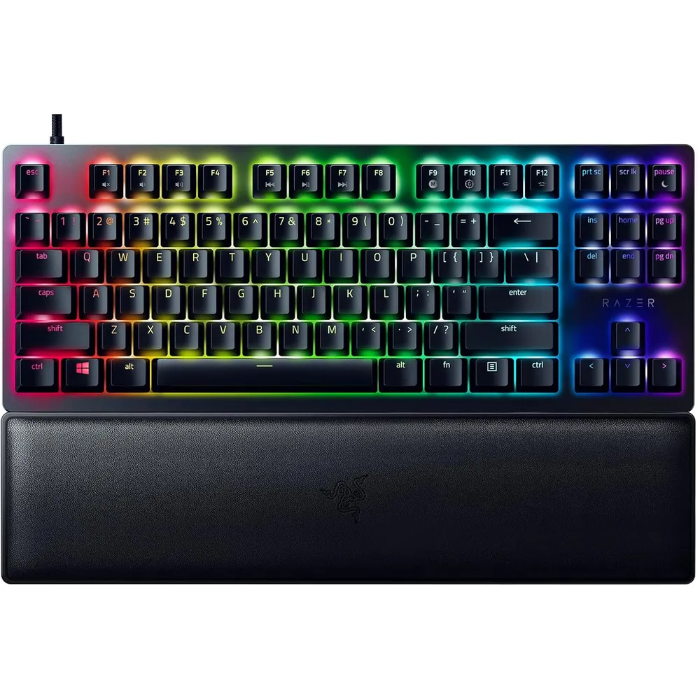 TECLADO ALÁMBRICO HUNTSMAN V2 TKL LINEALES RAZER | CLASSIC BLACK