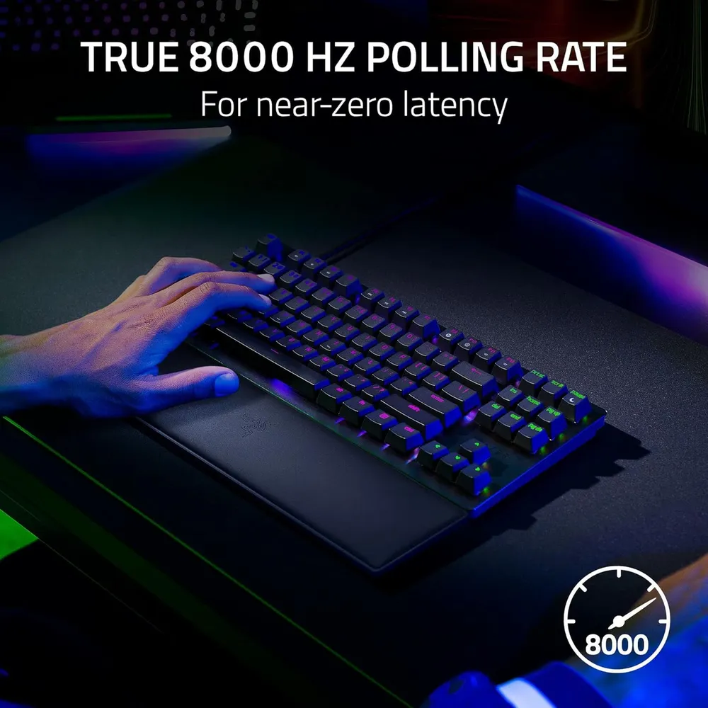 TECLADO ALÁMBRICO HUNTSMAN V2 TKL LINEALES RAZER | CLASSIC BLACK