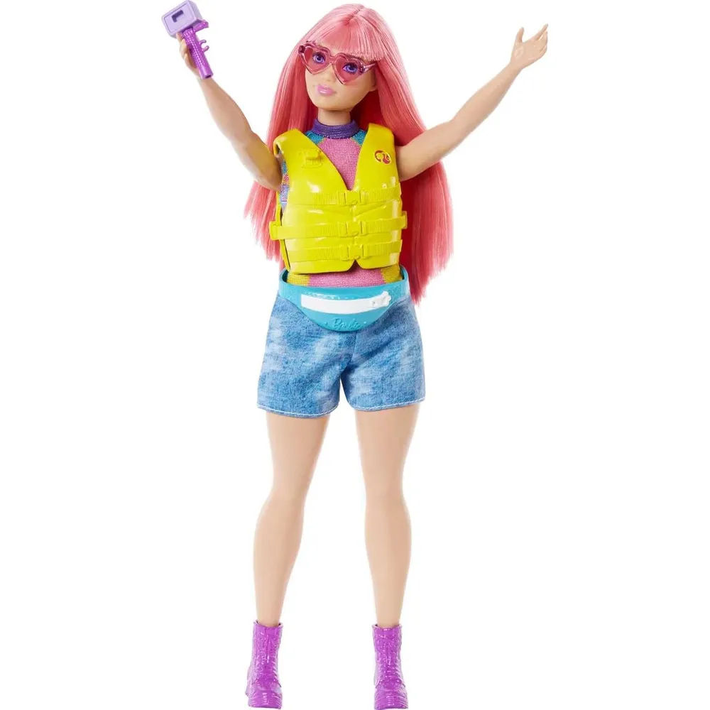 BARBIE MUÑECA DAISY KAYAK CON CACHORRO Y ACCESORIOS
