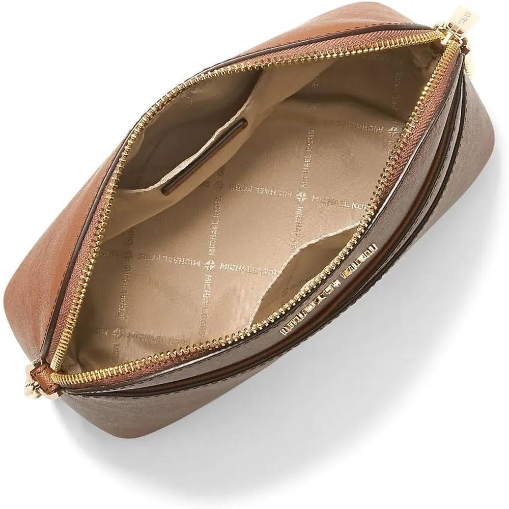 MICHAEL KORS Jet Set Bolso bandolera mediano de cuero | Marron