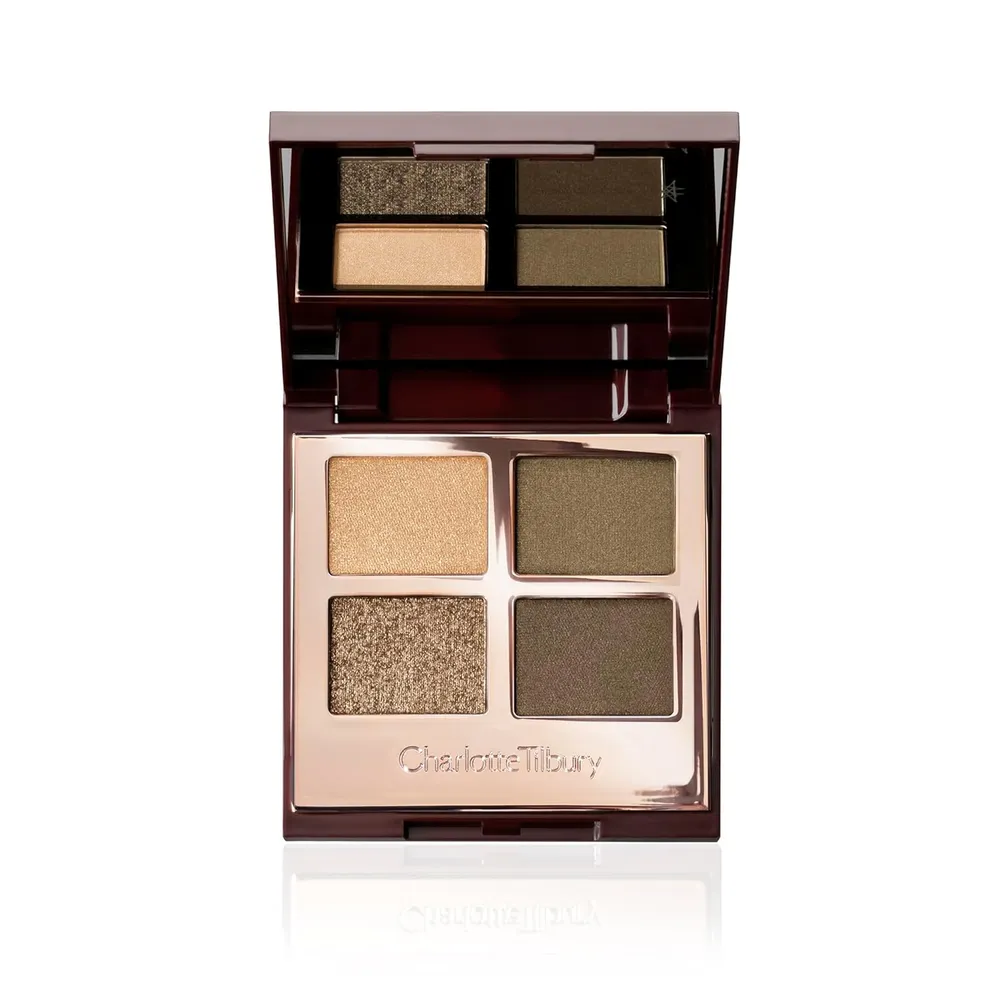 Charlotte Tilbury Paleta de sombras de ojos de lujo | El Rebelde - dorado brillante y verde caqui