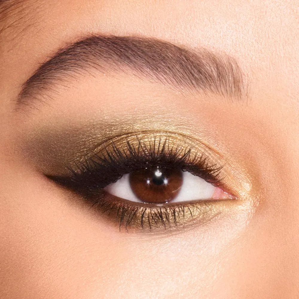 Charlotte Tilbury Paleta de sombras de ojos de lujo | El Rebelde - dorado brillante y verde caqui