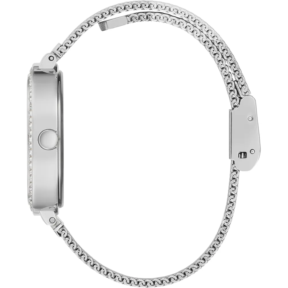 GUESS Reloj de pulsera cuadrado redondeado | Silver
