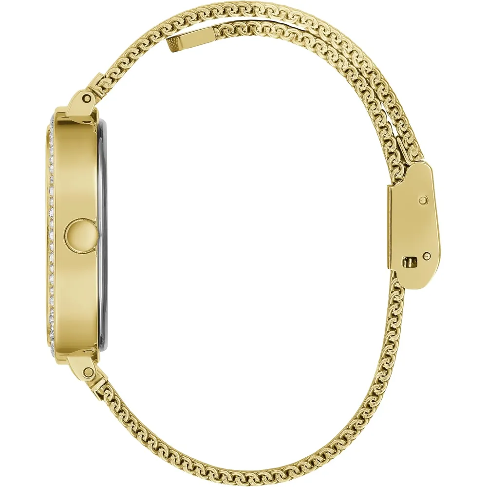 GUESS Reloj de pulsera cuadrado redondeado | Oro