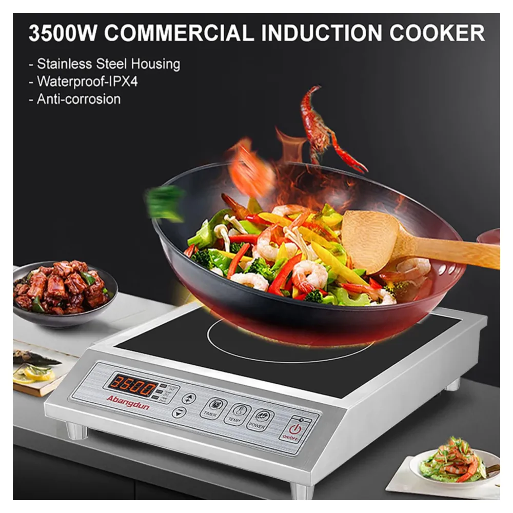COCINA DE INDUCCIÓN COMERCIAL 3500W/220V, CALEFACCIÓN UNIFORME Y BAJA POTENCIA