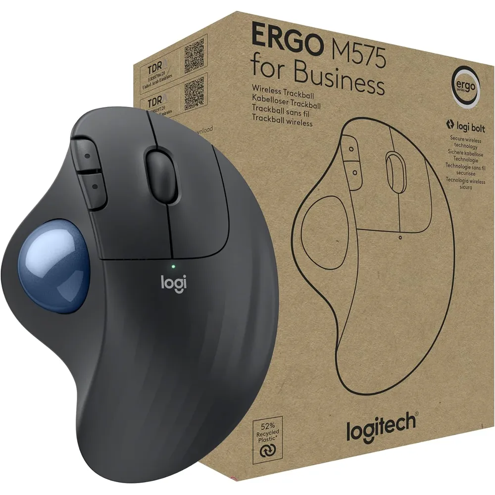 MOUSE INALÁMBRICO TRACKBALL ERGO M575 LOGITECH | GRAFITO
