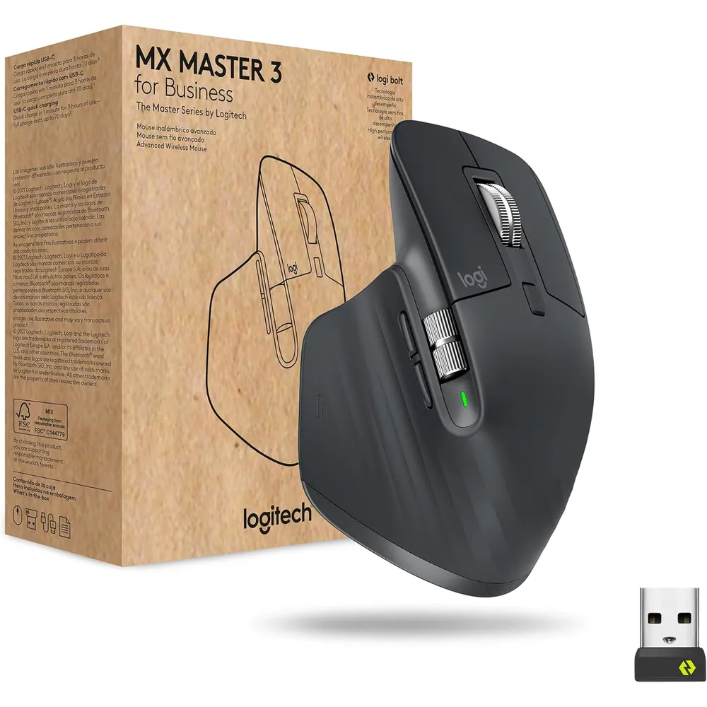 MOUSE INALÁMBRICO MX MASTER 3 LOGITECH | GRAFITO