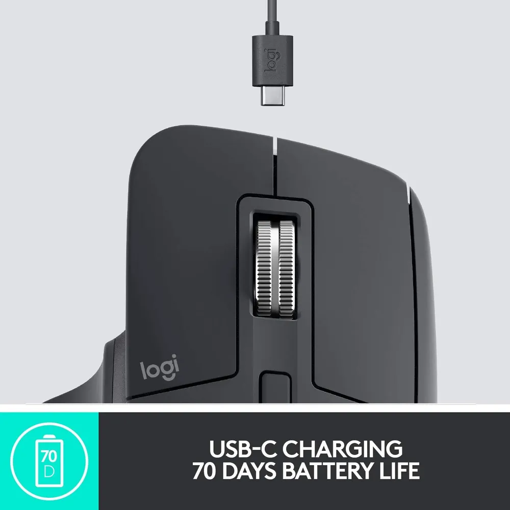 MOUSE INALÁMBRICO MX MASTER 3 LOGITECH | GRAFITO