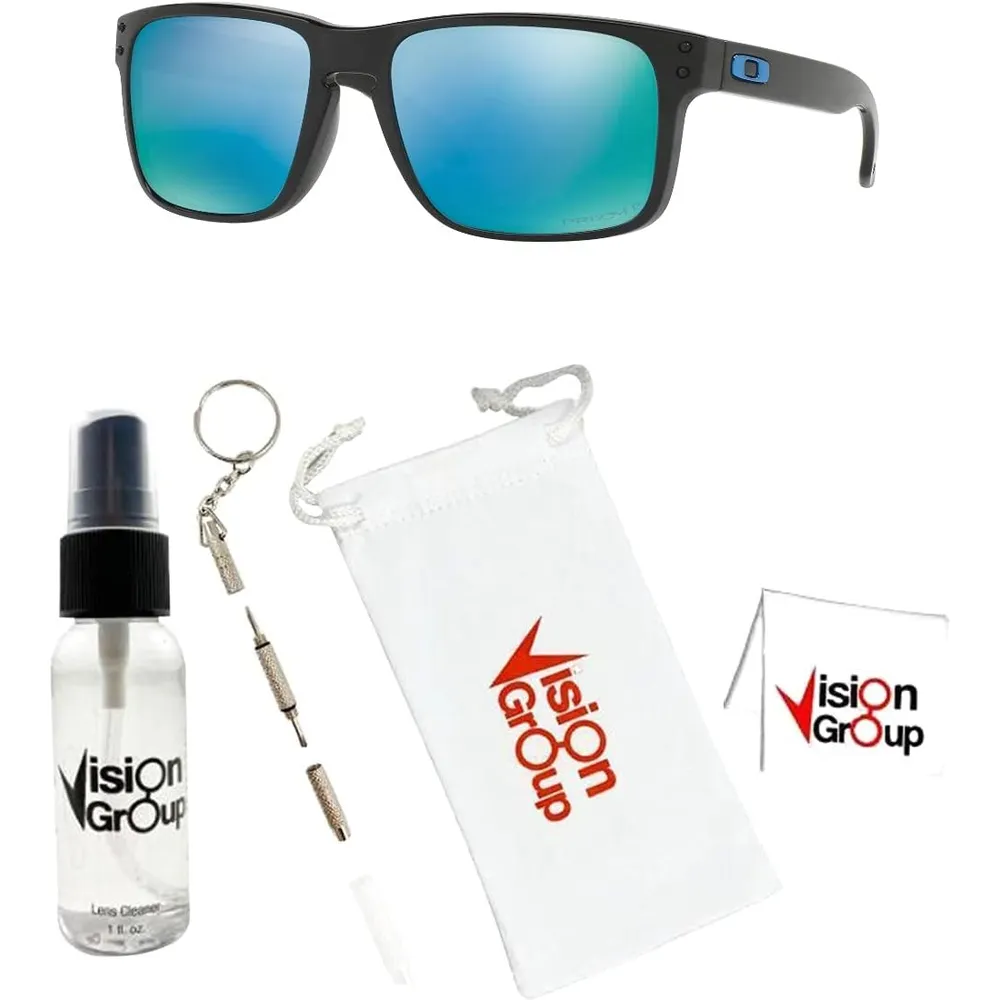 Oakley Holbrook OO9102 Gafas de sol para hombre | Polished Black / Prizm Deep Water