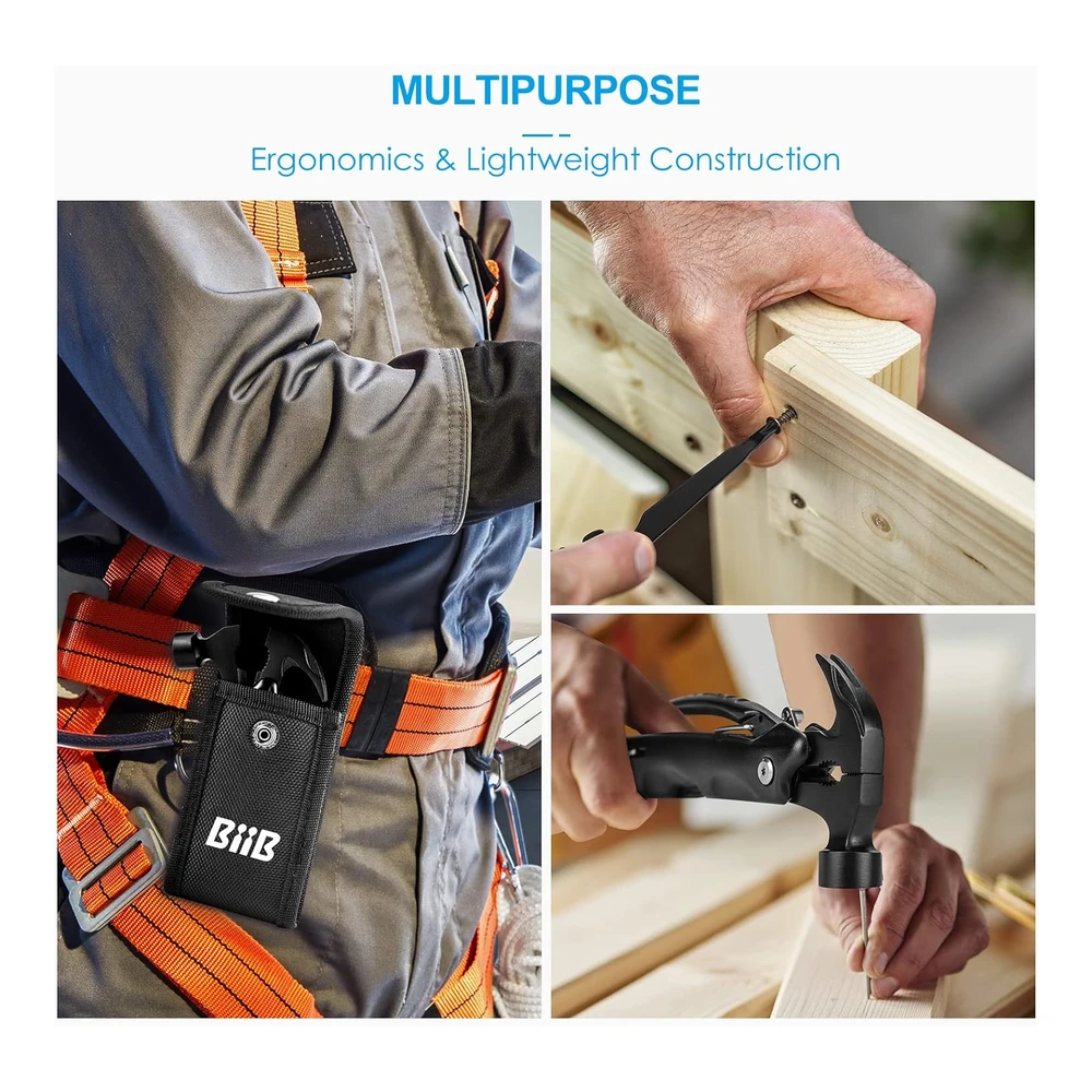b09dydtd2g_2.webp Biib Regalos Navideños para Hombres - Martillo 12 En 1 - Multiherramienta Esencial de Campamento - Regalos para Hombres para Navidad - Regalos para Papá para Él - Marido - Abuelo - Equipo de Campamento - Regalos Únicos para Papá que No Quiere Nada