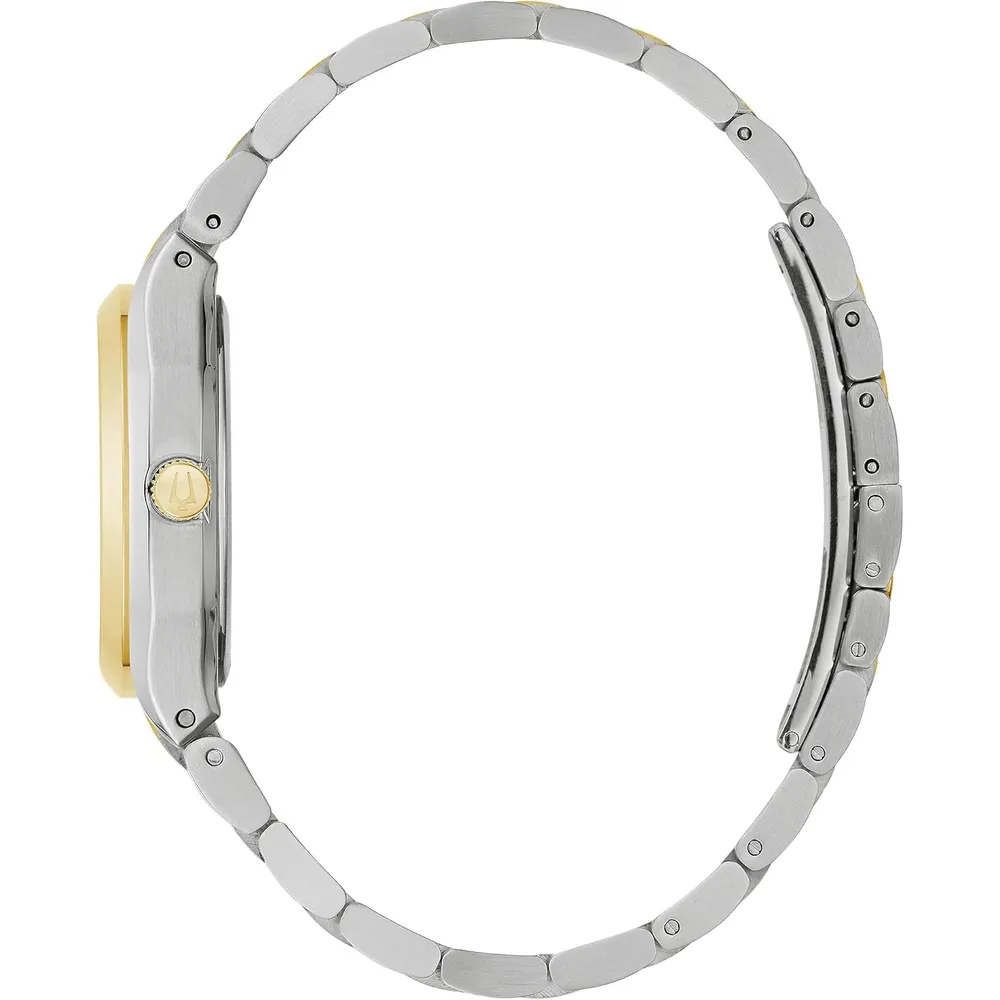Bulova reloj clásico topógrafo mujer acero inoxidable | Oro/Plata