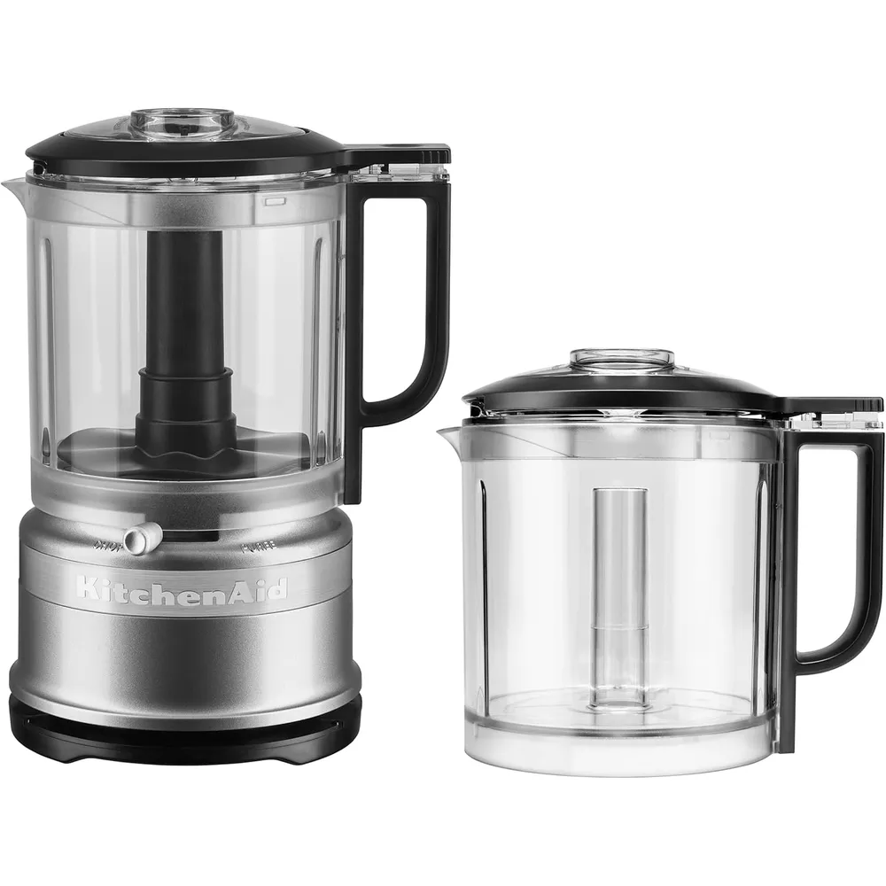 KITCHENAID, PICADORA DE ALIMENTOS 5 QT / 4.7 L CON RECIPIENTE ADICIONAL | PLATEADO