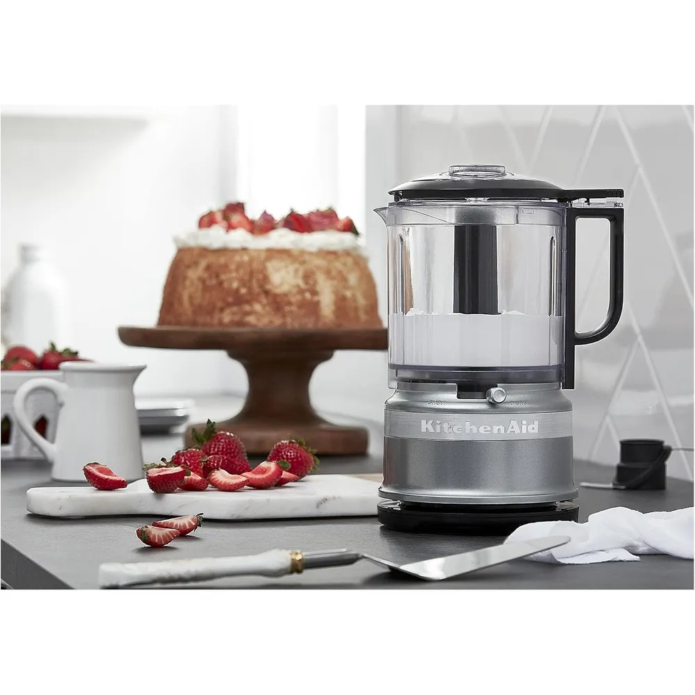 KITCHENAID, PICADORA DE ALIMENTOS 5 QT / 4.7 L CON RECIPIENTE ADICIONAL | PLATEADO