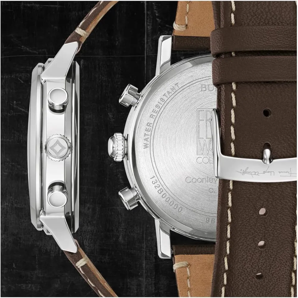 Bulova reloj Frank Lloyd Wright Coonley House hombre cronógrafo 6 agujas | Marrón