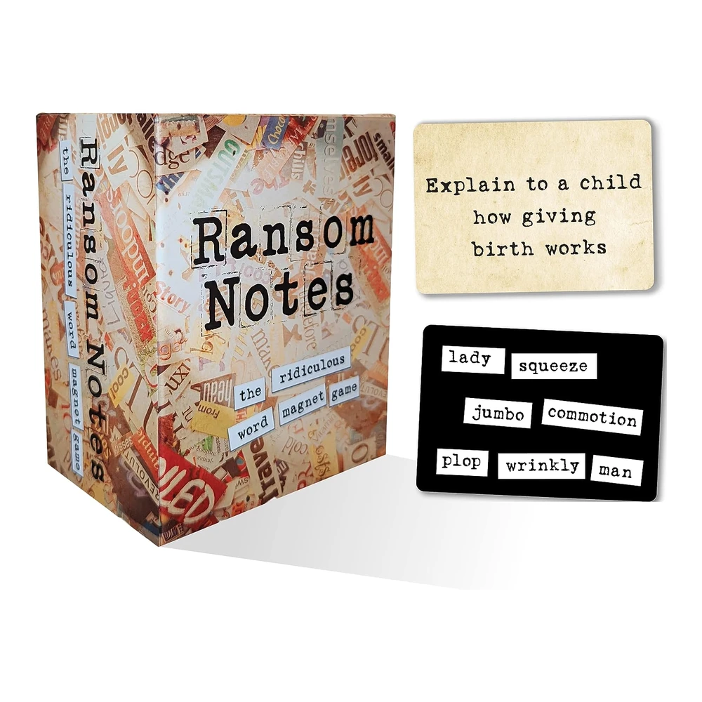 Ransom Notes - El Ridículo Juego de Fiesta con Imán de Palabras - Más de 3 Jugadores