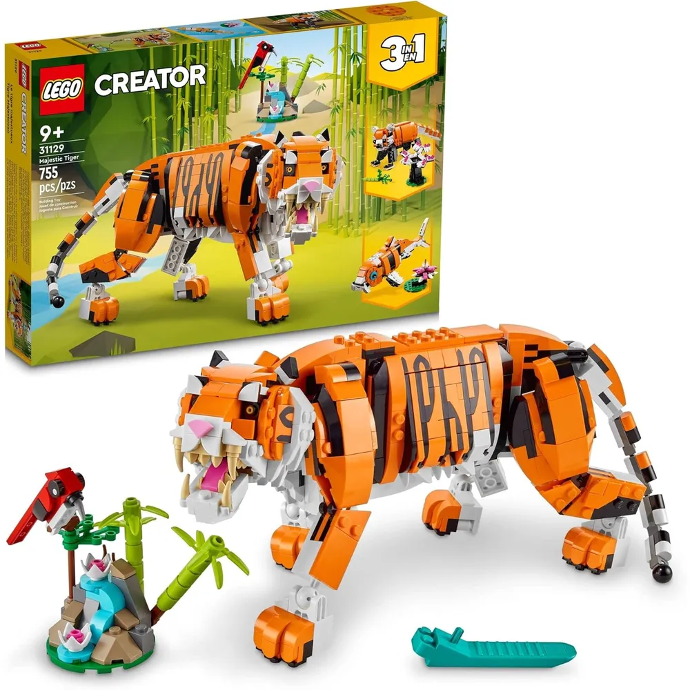 LEGO CREATOR 3 EN 1 TIGRE MAJESTUOSO: PANDA O PEZ KOI