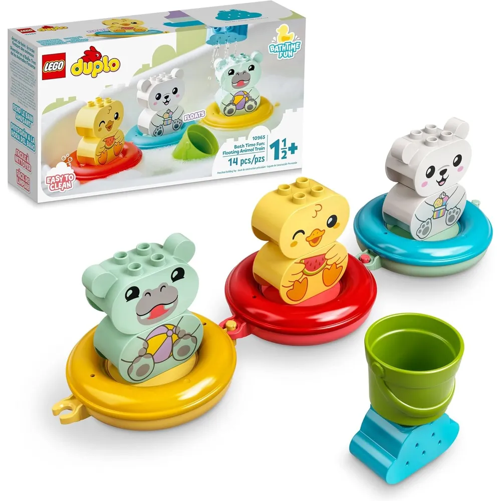 Lego Duplo diversión a la hora del baño tren flotante de animales para bebés