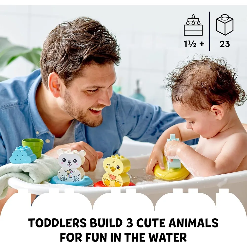 Lego Duplo diversión a la hora del baño tren flotante de animales para bebés