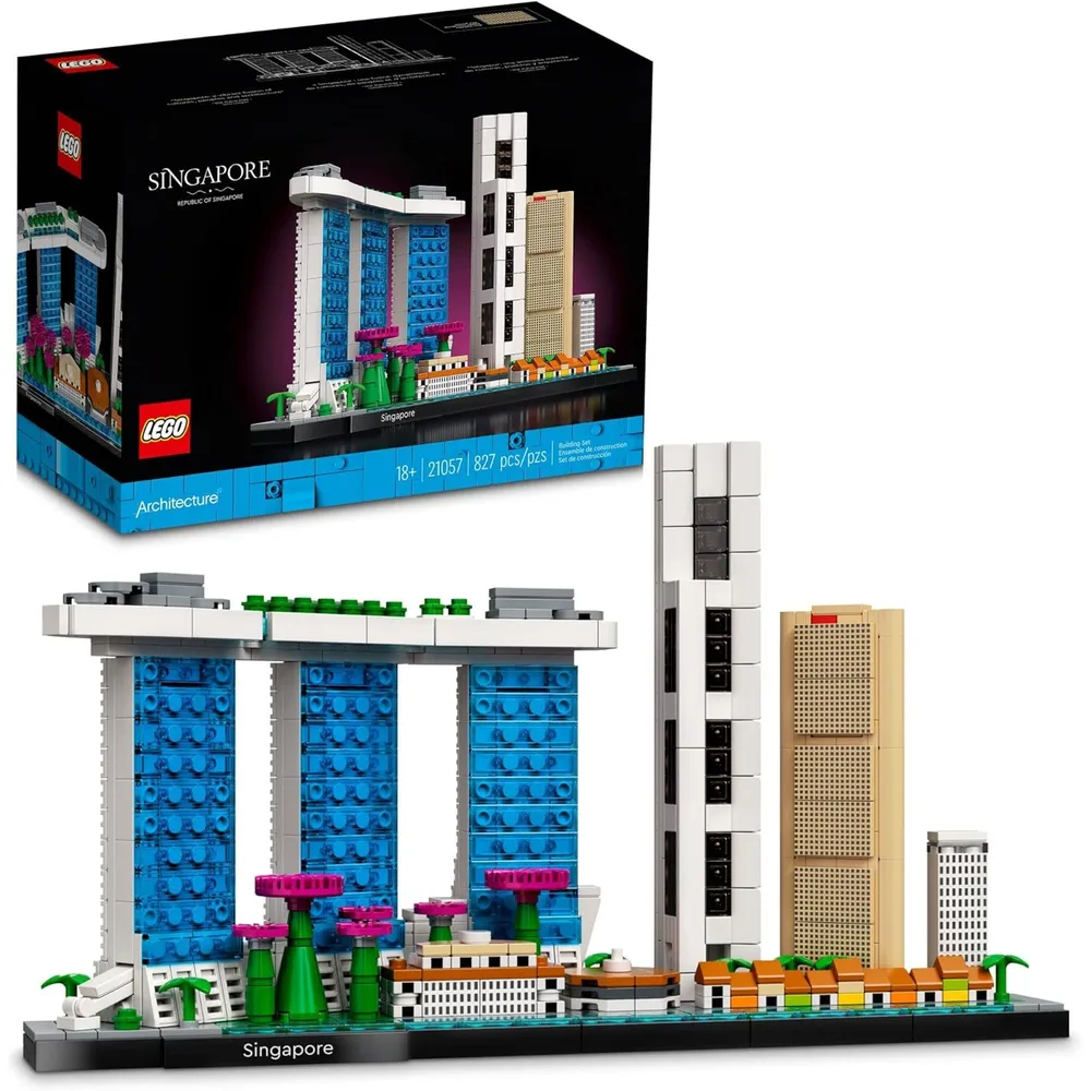 Lego Architecture Singapur colección Skyline set decorativo para adultos