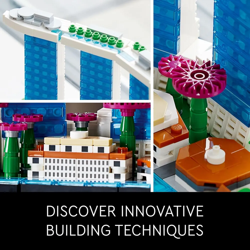 Lego Architecture Singapur colección Skyline set decorativo para adultos