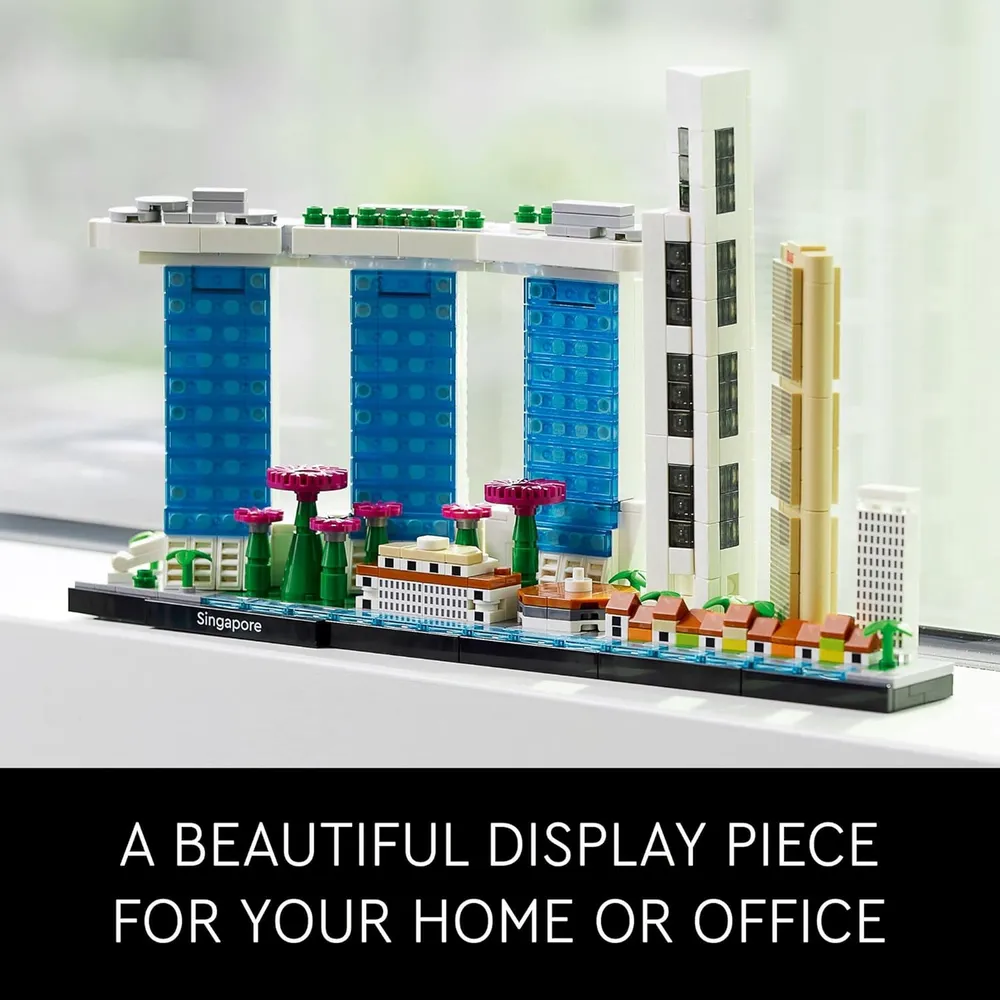 Lego Architecture Singapur colección Skyline set decorativo para adultos