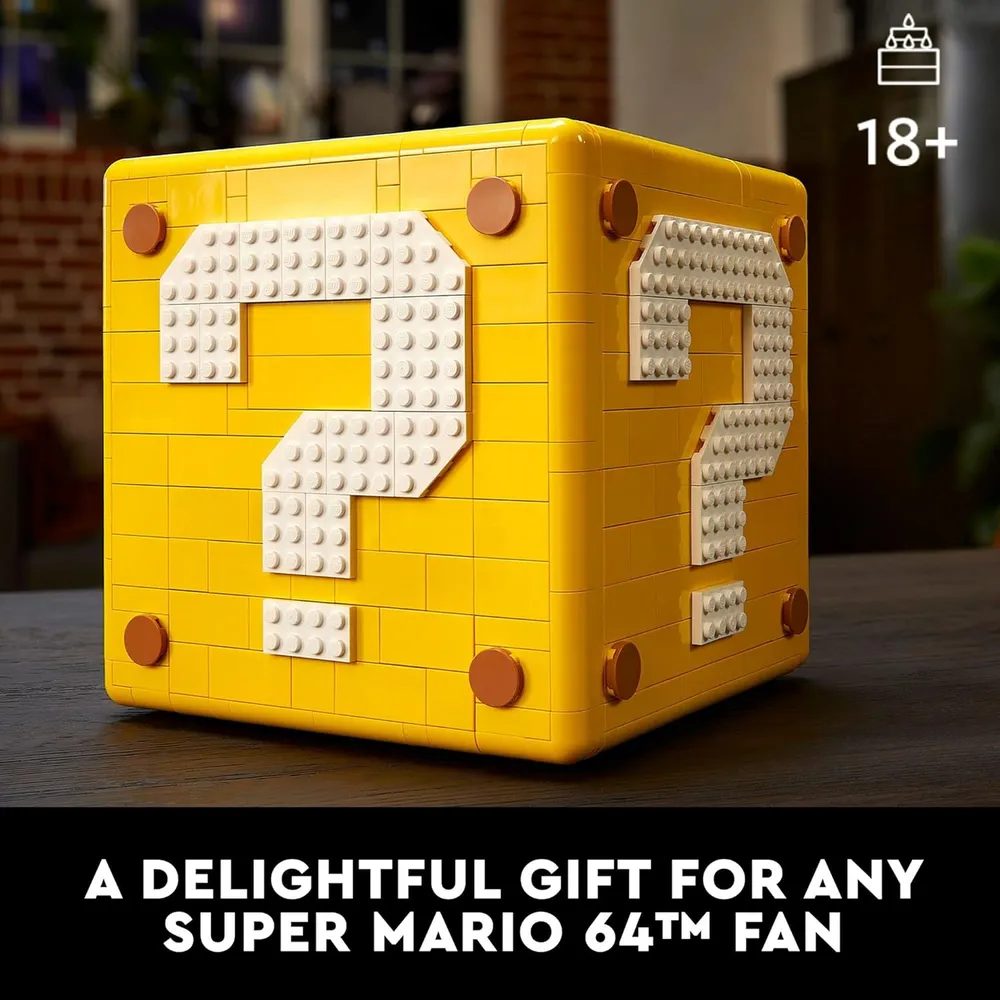 Lego Super Mario set con bloques de interrogación 4 niveles y 10 minifiguras