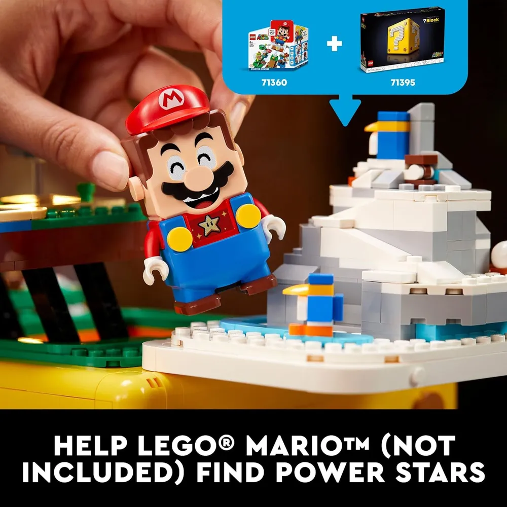 Lego Super Mario set con bloques de interrogación 4 niveles y 10 minifiguras