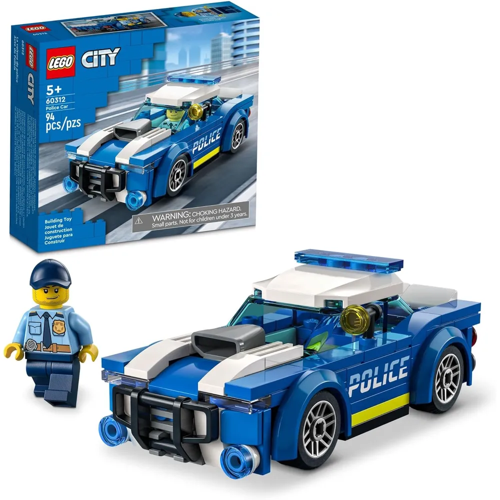 Lego City coche de policía juguete con minifigura persecución para niños