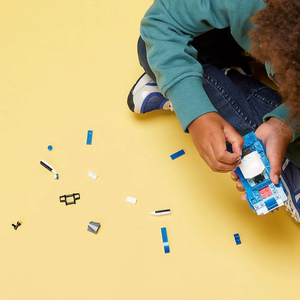 Lego City coche de policía juguete con minifigura persecución para niños