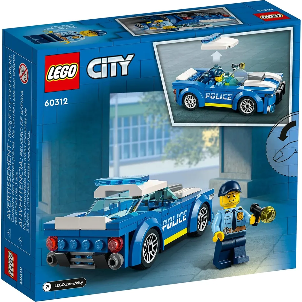 Lego City coche de policía juguete con minifigura persecución para niños