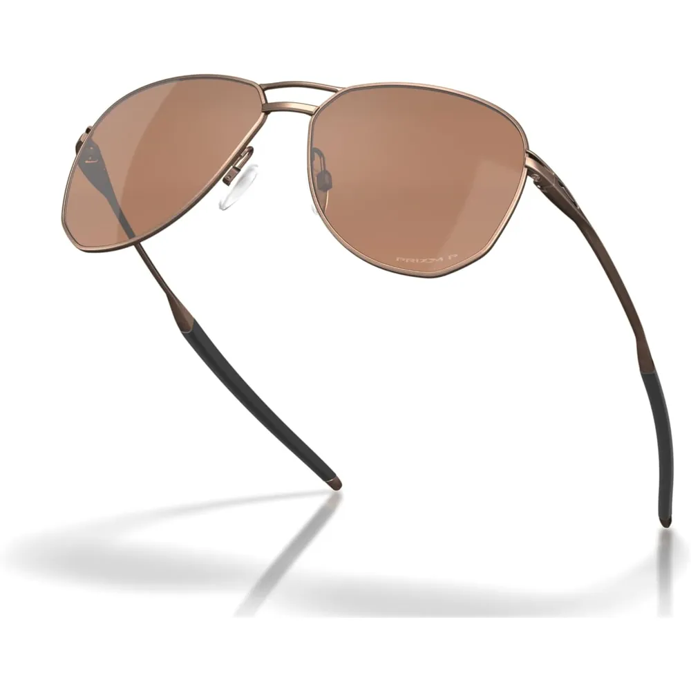 Oakley Contrail Aviator OO4147 Gafas de sol para hombre | Satin Toast / Prizm Tungsten