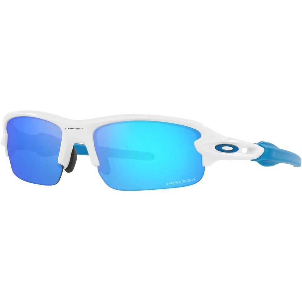 Oakley Flak XXS OJ9008 Gafas de sol para niños | Polished White / Prizm Sapphire