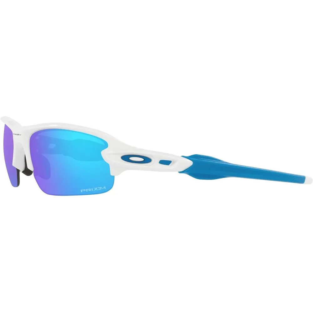 Oakley Flak XXS OJ9008 Gafas de sol para niños | Polished White / Prizm Sapphire